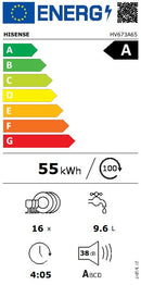 MÁQUINA DE LAVAR LOUÇA DE ENCASTRE HISENSE HV673A65