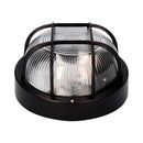 LUZ DE PAREDE REDONDA PRETA 1XE27 40W Ø18,5X10,4CM MODELO TARRAGO