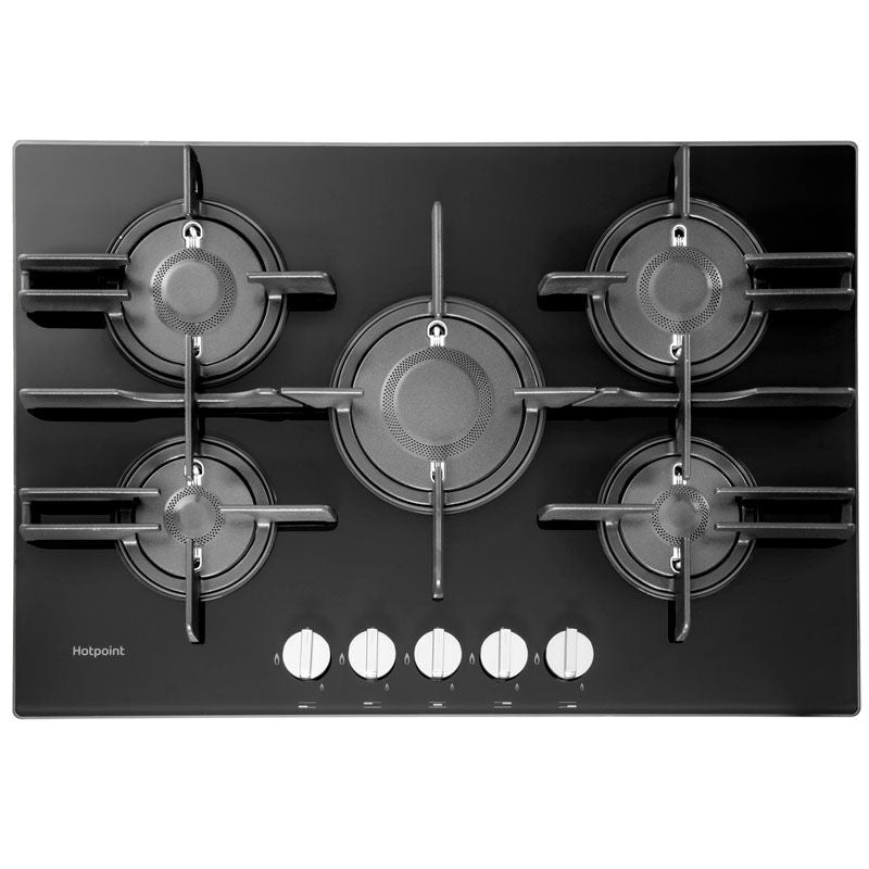 Hotpoint FTGHG 751 D/HA(BK) Preto Embutido 75 cm Gás 5 zona(s)