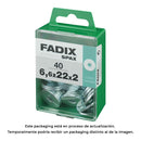 CAIXA M 40 UNID. ANILHA LARGA ZINCO 6,6X22X2MM FADIX