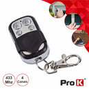 PROK COMANDO GARAGEM UNIVERSAL 4 CANAIS 433MHZ