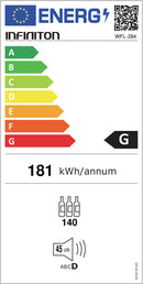 VINOTECA 140 GARRAFAS INFINITON WFL284 1674X545X604