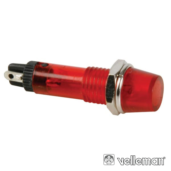 LUZ PILOTO REDONDO VERMELHO 8MM 220V VELLEMAN