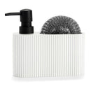 DOSEADOR POL COM ESCOVADOR BLANCO/PRETO 16X5X15CM CC71086 ANDREA
