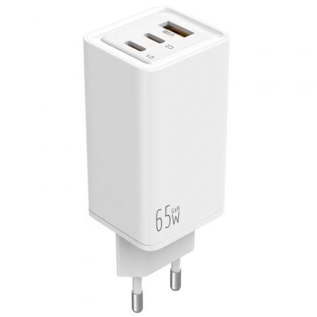 CARGADOR DE PARED LEOTEC LECSPH65W3W 2X USB TIPO-C 1X USB 65W