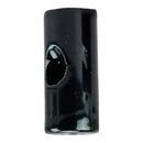 DERIVA CABOS DE PORCELANA CILÍNDRICO PARA TETO, PRETO, 5 UNIDADES