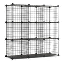 ESTANTE MODULAR DE METAL TITAN C9 PRETA