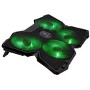 SUREFIRE GAMING BASE P PORTATIL ATÉ 17" BORA GREEN LEDS 4XFANS