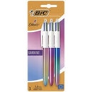 CAJA DE BOLÍGRAFOS DE TINTA DE ACEITE RETRÁCTIL BIC 4 COLOURS GRA