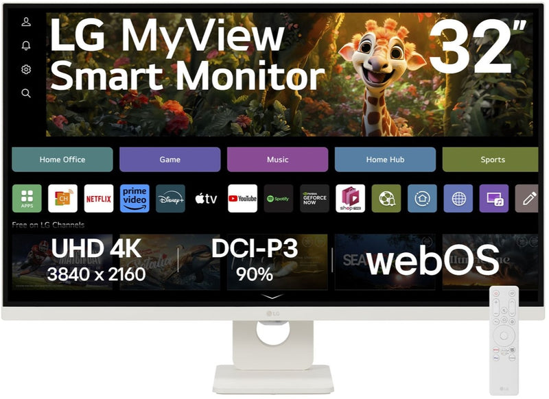 MONITOR LG 32" 32SR73U 4K ALTAVOCES BLANCO