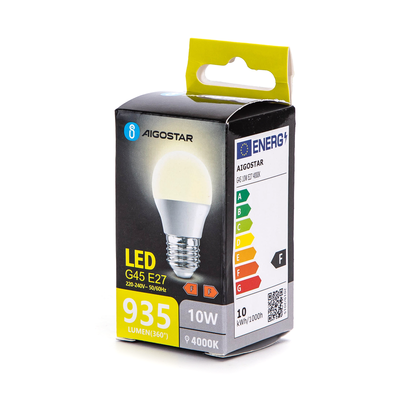 LED G45 E27 10W 4000K