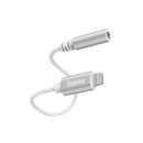 HAMA LIGHTNING - 3.5 MM JACK SOCKET AUX ADAPTER WHITE