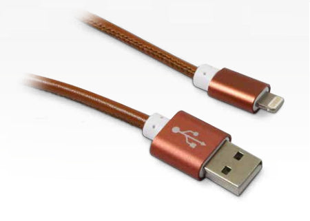 METRONIC CABLE LIGHTNING USB CASTANHO 1MT-MFI