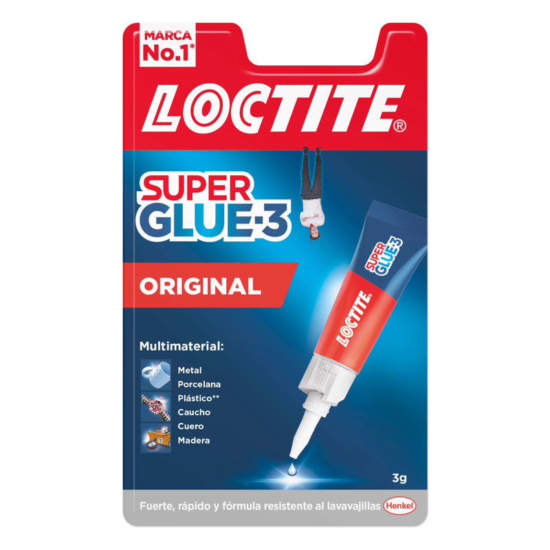 PEGAMENTO EN TUBO LOCTITE SUPER GLUE-3 3G