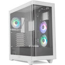 CAJA GAMING SEMITORRE NOX HUMMER ETHER BLANCA Y NEGRA