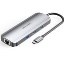 DOCKING USB TIPO-C VENTION TOKHB 1XHDMI 3XUSB 1XUSB TIPO-C PD 1XR