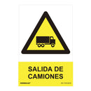 SINAL PERIGO ´´SALIDA DE CAMIONES´´ (PVC 0.7MM) 30X40CM NORMALU