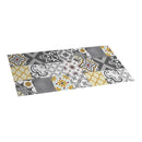 TAPETE VINÍLICO CROMA PATCH CINZENTO- AMBAR 50X110CM