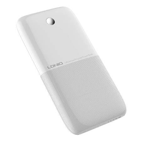 LDNIO PR1009 POWERBANK 2 USB BRANCO + CABO MICROUSB