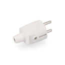 FICHA DE BORRACHA 10/16A 250V T/TL IP44 4,8MM BRANCA (RETRACTILAD