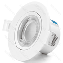 LED REDONDA MONTADA EM SUPERFICIE COM ÂNGULO AJUSTÁVEL 7W AMARELA