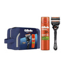 NÉCESSAIRE PROGLIDE, MÁQUINA BARBEAR + 2 RECARGAS E GEL DE BARBEA