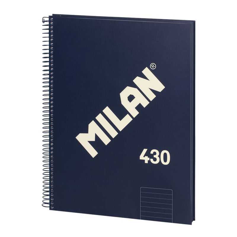 MILAN CUADERNO ESPIRAL FORMATO A4 PAUTADO 7MM - 80 HOJAS DE 95 GR