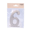 NUMER 6 NIQUEL MATE 10CM FIXAÇÃO INVISIVEL EDM