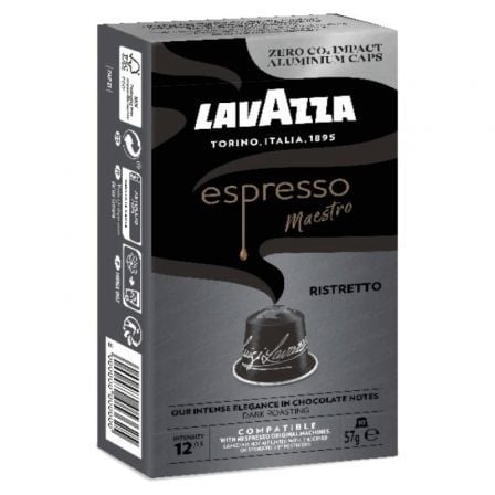 CAIXA DE 10 CÁPSULAS DE CAFÉ LAVAZZA ESPRESSO MAESTRO RISTRETTO P