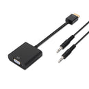 AISENS A122-0126 adaptador de cabo de vídeo 0,1 m Preto