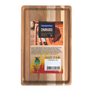 TÁBUA DE CORTE RETANGULAR EM MADEIRA ACABAMENTO NATURAL 33X22X1,8