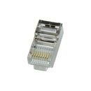 CONECTOR RJ45 MACHO FTP CAT5E FECHADO (SACO 100UNID.)