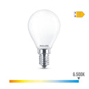 LÂMPADA ESFÉRICA LED E14 6,5W 806LM 6500K LUZ FRIA Ø4,5X8CM PHILI