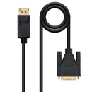 Nanocable 10.15.4502 adaptador de cabo de vídeo 2 m DisplayPort D