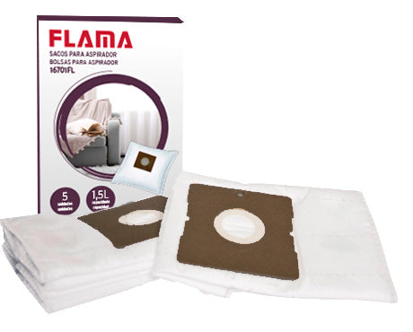 FLAMA SACOS ASPIRADOR PARA 1670FL/1671FL 5SACOS 1.5LT