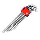 CHAVES ALLEN CR-V DE BRAÇO LONGO COM PONTA ESFÉRICA, JOGO DE 9 PE