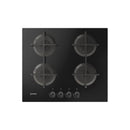 INDESIT PLACA 60CM CRISTALGAS C/ISQUEIRO VIDRO PRETO