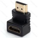 ADAPTADOR HDMI HDMI MACHO PARA HDMI FÊMEA 90° PRETO