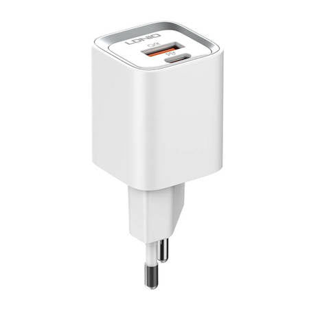 WALL CHARGER LDNIO A2318C USB, USB-C 20W + USB-C - LIGHTNING CABL