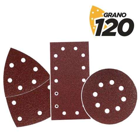 BLIM PACK DE 9 LIJAS CON VELCRO PARA LIJADORA BL0151 - GRANO 120