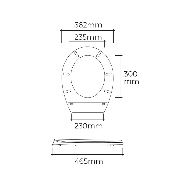 ASSENTO WC BÁSIC BRANCA 600G COM PARAFUSOS EDM