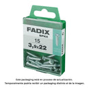 CAIXA M 15 UNID. PARAFUSO ROSCA CHAPA CR ZINCO 3,9X22MM FADIX