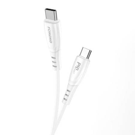 FONENG X73 CABO USB-C PARA USB-C, 60W, 1 M BRANCO