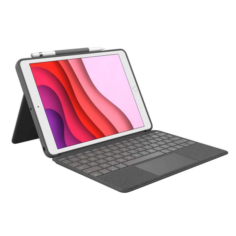 CAPA COM TECLADO LOGITECH COMBO TOUCH PARA TABLETS APPLE IPAD 7ª