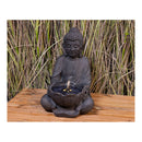 FONTE SOLAR BUDDA. LUZ QUENTE. 29,5X28X45CM