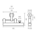 ROLDANA PARA PÉRGOLA TLD21 20MM 92583 MICEL