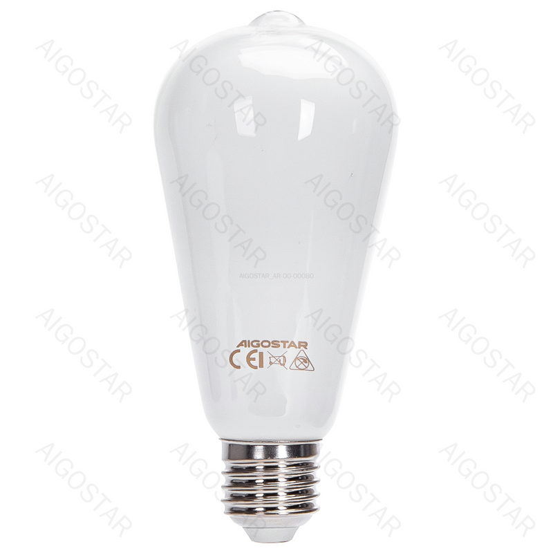 LÂMPADA DE FILAMENTO LED (BRANCO LEITOSO) ST64 E27 8W