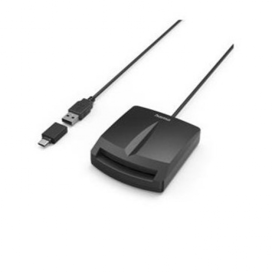 LEITOR DE CARTÃO DE CIDADÃO HAMA DNI 4.0 USB-A E USB-C