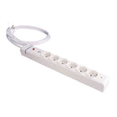 EXTENSÃO COM 6 TOMADAS 2P+T, 16A 250V. MÁX.3680W 850°C GWT 61ILSO