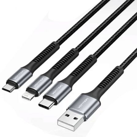 CABLE USB TIPO-C LIGHTNING VENTION H18BAV USB TIPO-C MACHO LIGHTN